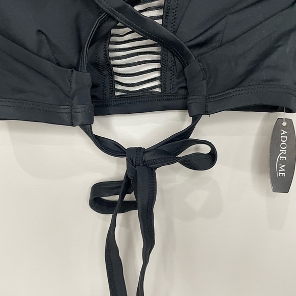 Adore Me NWT black halter cages bikini top XS - Picture 7 of 8